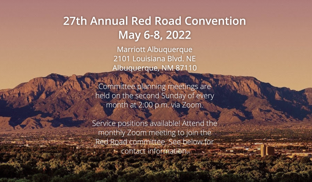 27th Annual Red Road Convention Albuquerque Alcoholics Anonymous