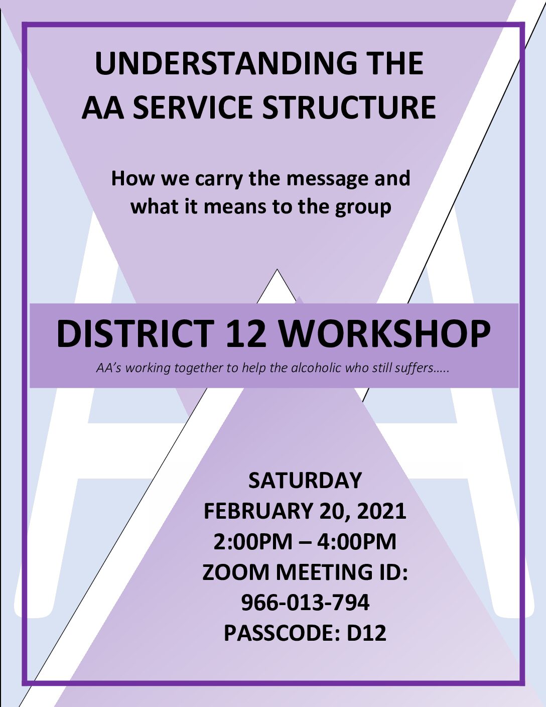 District 12 Workshop