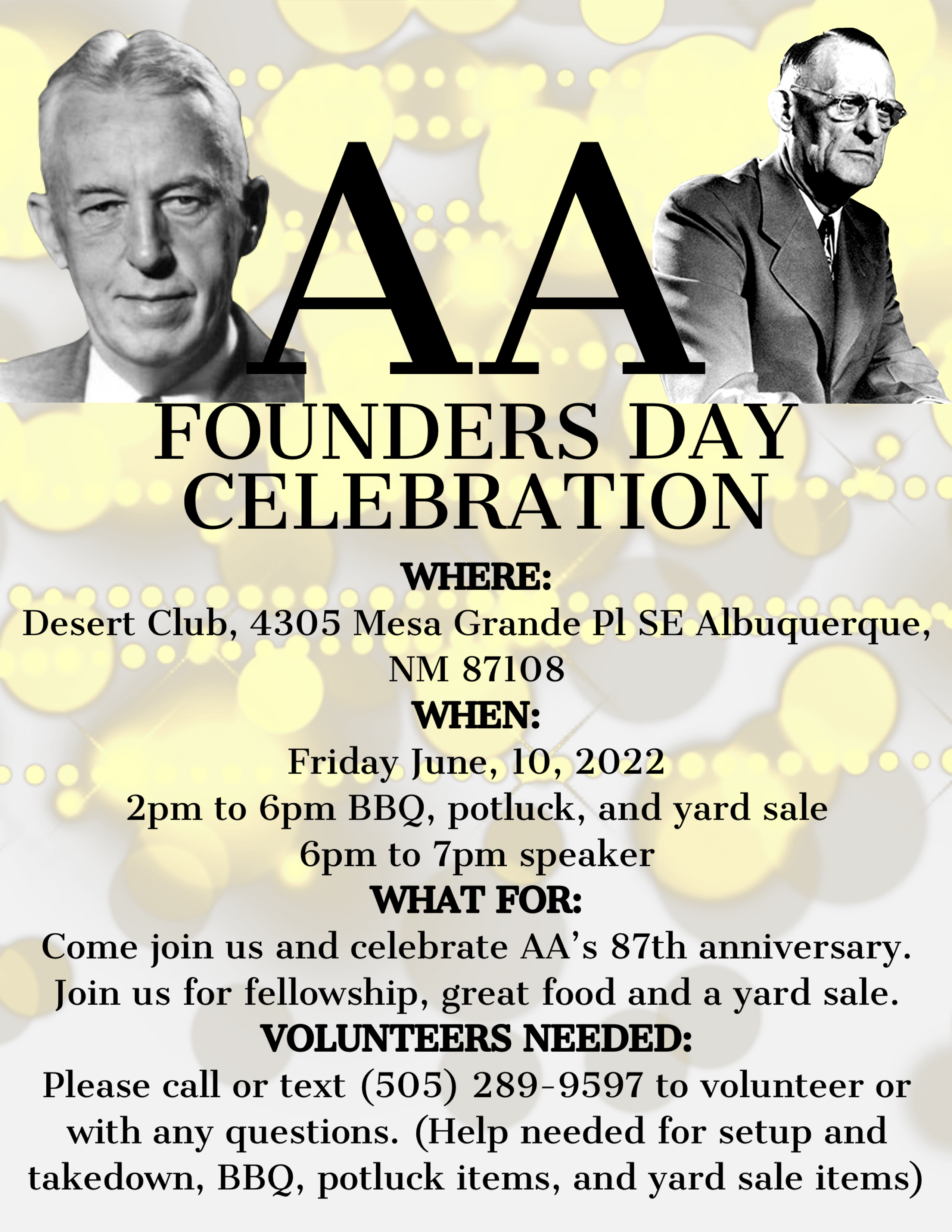 Founders day official flyer