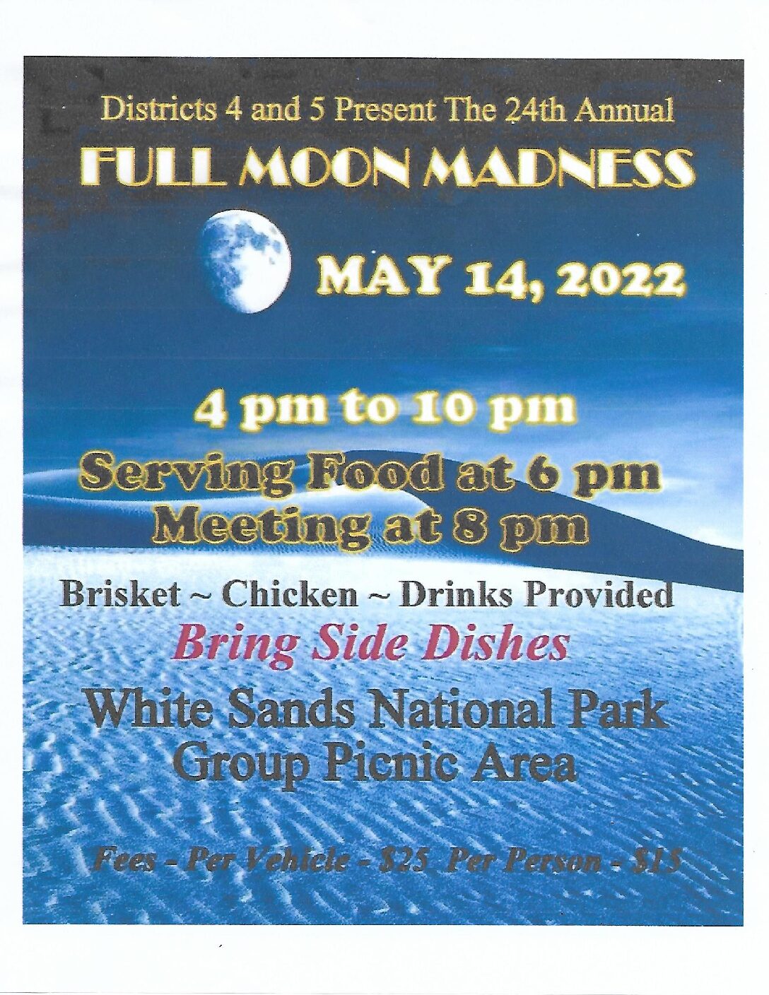 Full Moon Madness at White Sands!