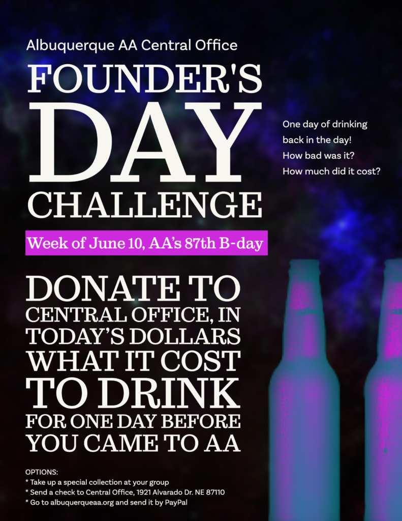 Founders' Day Challenge Albuquerque Alcoholics Anonymous